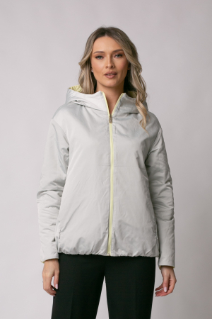 Geacă Madzerini Leria primăvară-toamna cu două fețe galben-gri [1]