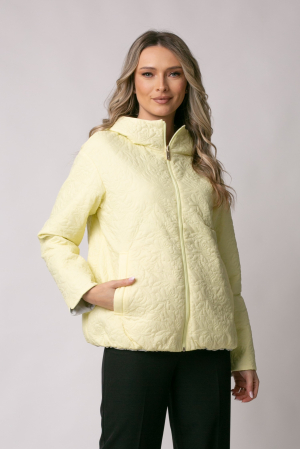 MĂRIMI MARI - Geacă Madzerini Leria primăvară-toamna cu două fețe galben-gri