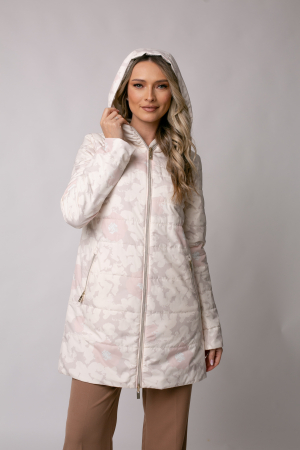 Geaca Madzerini Olga bej de primavară-toamnă cu doua fețe [1]