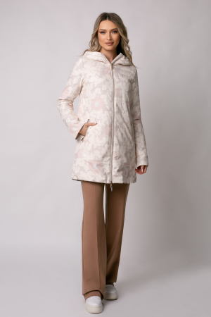 Geaca Madzerini Olga bej de primavară-toamnă cu doua fețe [6]