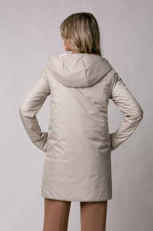 Geaca Madzerini Olga bej de primavară-toamnă cu doua fețe [4]