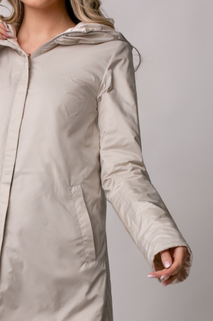 Geaca Madzerini Olga bej de primavară-toamnă cu doua fețe [12]