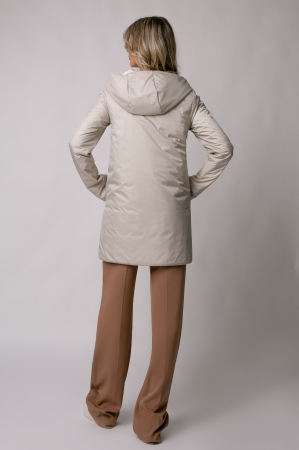 Geaca Madzerini Olga bej de primavară-toamnă cu doua fețe [10]