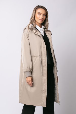 Geacă Magda Madzerini bej cu glugă [4]