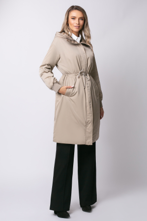 Geacă Magda Madzerini bej cu glugă [5]