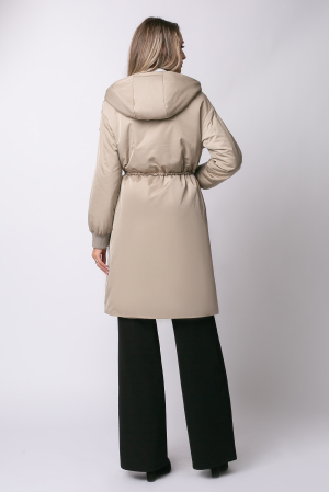 Geacă Magda Madzerini bej cu glugă [7]