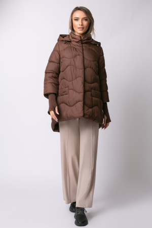 Geaca Mara maro din fâș matlasată cu glugă [6]