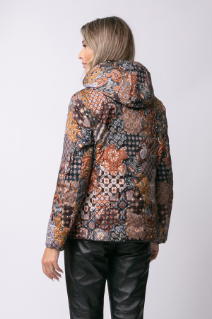 Geacă neagră matlasată cu doua fețe și glugă detașabilă [7]