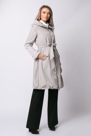 Geacă Rada Madzerini primăvară-toamnă bej cu glugă [6]