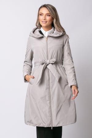 PALTOANE, GECI ȘI VESTE - Geacă Rada Madzerini primăvară-toamnă bej cu glugă