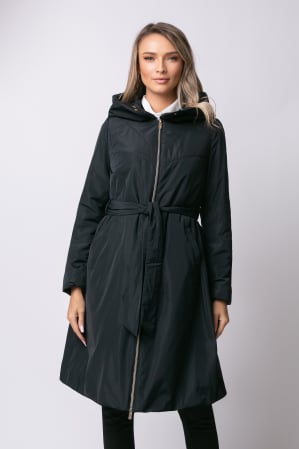 PALTOANE, GECI ȘI VESTE - Geacă Rada Madzerini primăvară-toamnă bleumarin cu glugă