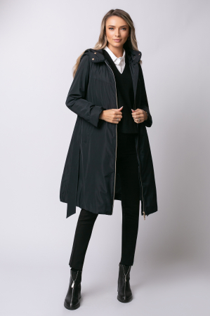 Geacă Rada Madzerini primăvară-toamnă bleumarin cu glugă [4]