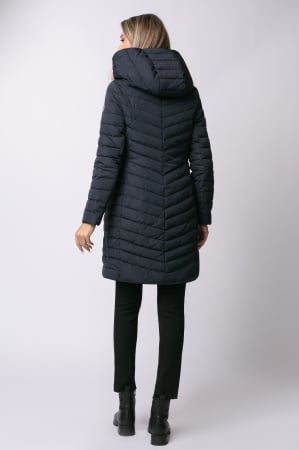 Geacă Roksi Madzerini bleumarin cu glugă și fermoar oblic [5]