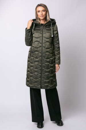 Geacă Trisy  MADZERINI lungă verde matlasată [4]