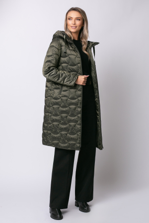 Geacă Trisy  MADZERINI lungă verde matlasată [1]