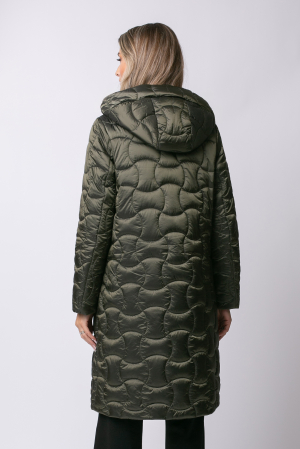 Geacă Trisy  MADZERINI lungă verde matlasată [2]