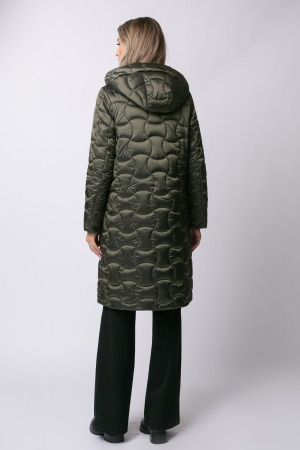 Geacă Trisy  MADZERINI lungă verde matlasată [5]