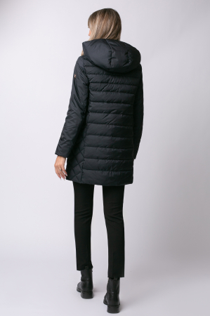 Geacă Velina MADZERINI bleumarin matlasată cu glugă [5]