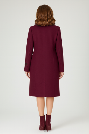 Palton Viada bodo din lână cu guler detașabil din blană naturală [4]