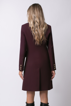 Pardesiu Carol burgund din lână cu nasturi [4]