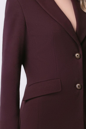 Pardesiu Carol burgund din lână cu nasturi [10]