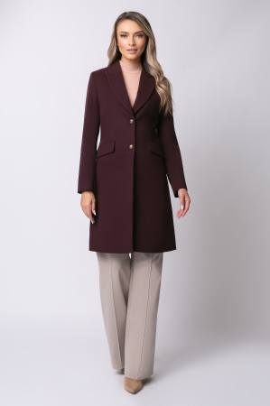 Pardesiu Carol burgund din lână cu nasturi [9]