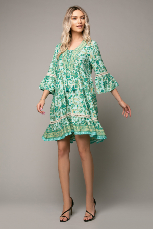 Rochie Alma Boho style cu decolteu în V [4]