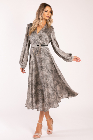 Rochie Tora mărime mare cu imprimeu animal print [1]