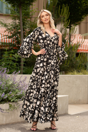 ROCHII BOHO STYLE - Rochie Anais Boho style lungă din mătase Boho style