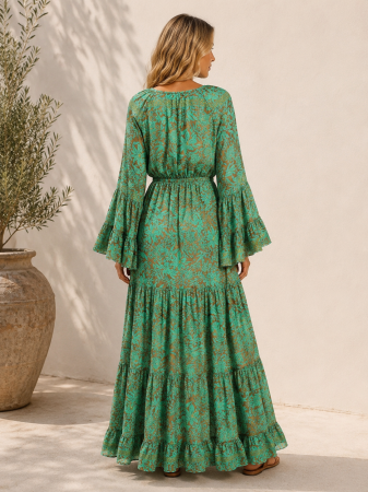 Rochie Anais Boho style lungă din mătase [1]