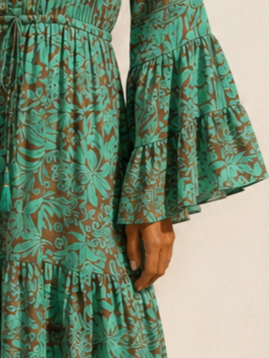 Rochie Anais Boho style lungă din mătase [2]