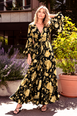 Rochie Anais Boho style lungă din mătase [1]