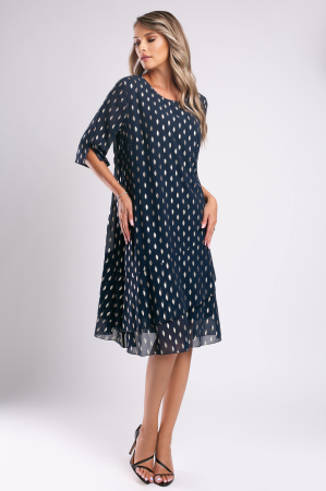 Rochie bleumarin de ocazie marime mare- Copie [3]