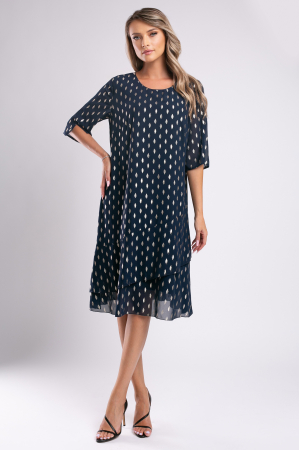 Rochie bleumarin de ocazie marime mare- Copie [1]
