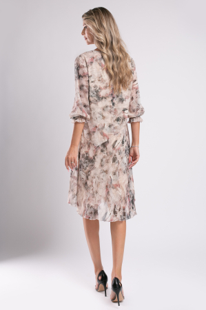 Rochie de ocazie bej mărime mare [5]