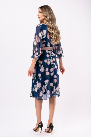 Rochie Elena mărime mare cu imprimeu floral [5]