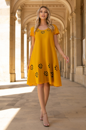 Rochie Frera muștar mărime mare [5]