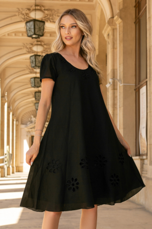 ROCHII BOHO STYLE - Rochie Frera neagră mărime mare