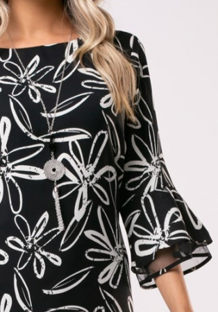 Rochie Hermina de ocazie cu imprimeu floral [3]
