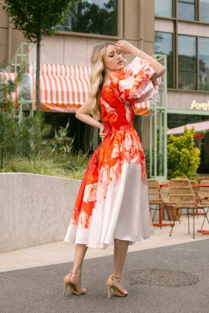 Rochie Irene cu mânecă bufantă [2]