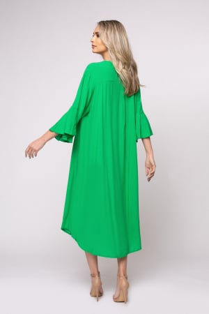 Rochie Iustina verde cu figurine brodate [3]