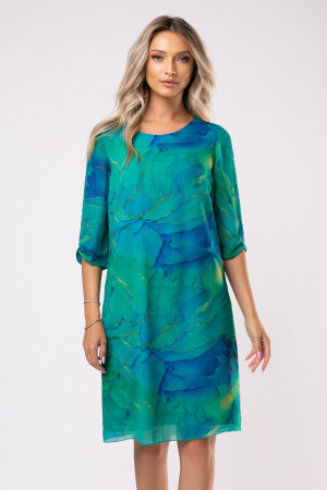 ROCHII DE SEARĂ - Rochie Karmen verde mărime mare