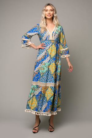 Rochie Malini Boho style accesorizată cu franjuri [1]