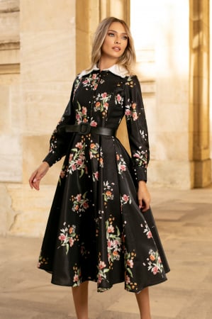 ROCHII ELEGANTE - Rochie Miranda de ocazie cu imprimeu floral