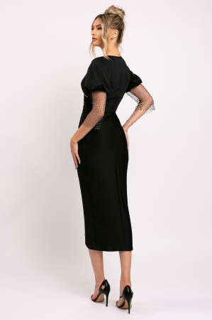 Rochie Miruna elegantă cu mâneci tip plasă [3]