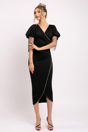Rochie Miruna elegantă cu mâneci tip plasă [1]