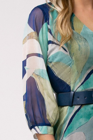 Rochie Simina accesorizată cu o curea în talie [5]