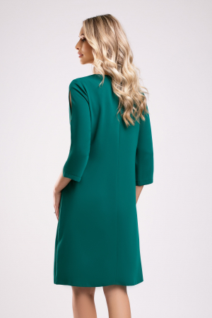 Rochie Triniti verde accesorizată pe mânecă [2]