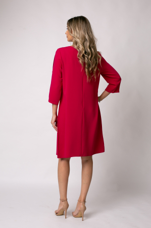 Rochie Triniti fucsia accesorizată pe mânecă [2]