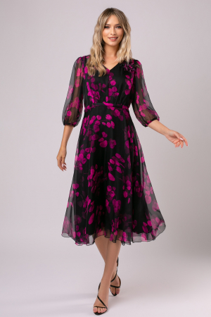Rochie Viada elegantă accesorizată cu o flore 3D [3]